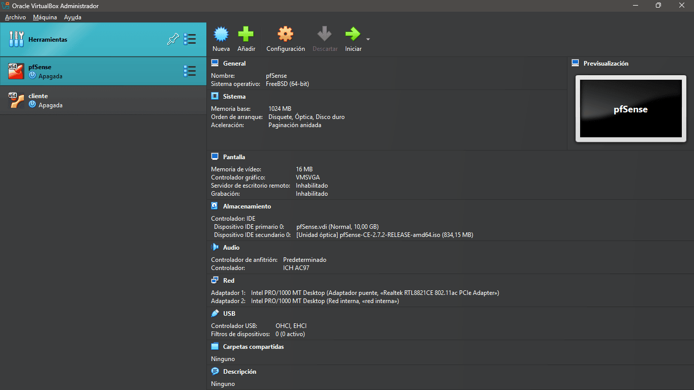 Maquina pfSense